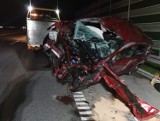 Wypadek Romana Polko na autostradzie A1 pod Częstochową. Samochód generała dywizji Wojska Polskiego dachował