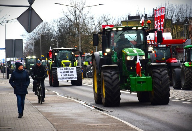 Protest rolników w Kędzierzynie-Koźlu. 19.02.2024.