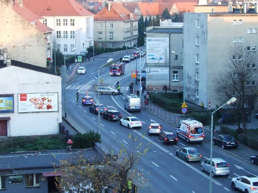 Wypadek na ulicy 3 Maja w Kaliszu