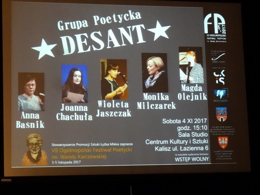 Sieradzka Grupa Poetycka „Desant” na VII Ogólnopolskim Festiwalu Poetyckim w Kaliszu