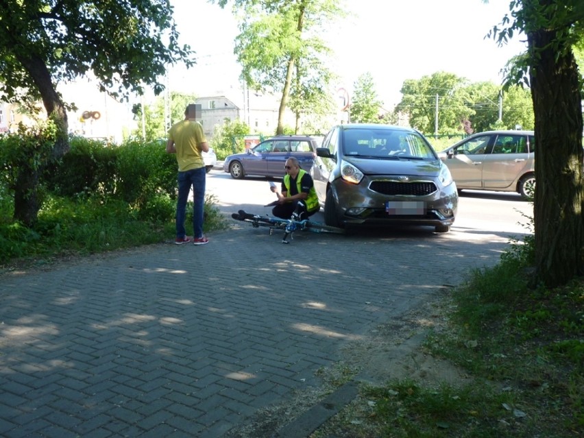 Potrącenie rowerzysty na ul. Kościuszki w Radomsku