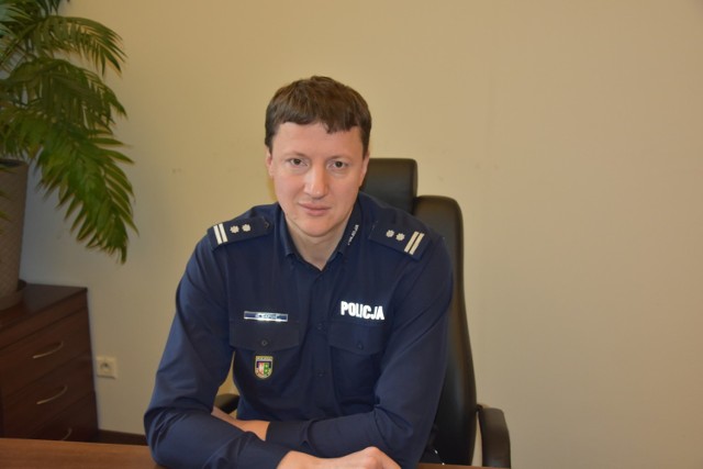 Młodszy inspektor Marcin Sapun został nowym komendantem policji w Żaganiu