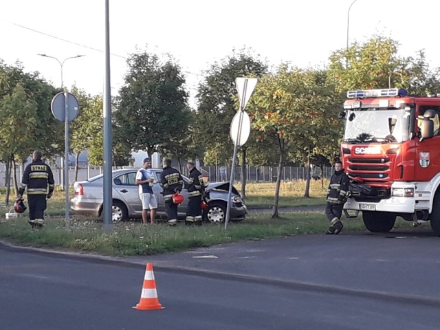 Do kolizji doszło na ulicy Wybickiego w Dąbrowie Górniczej