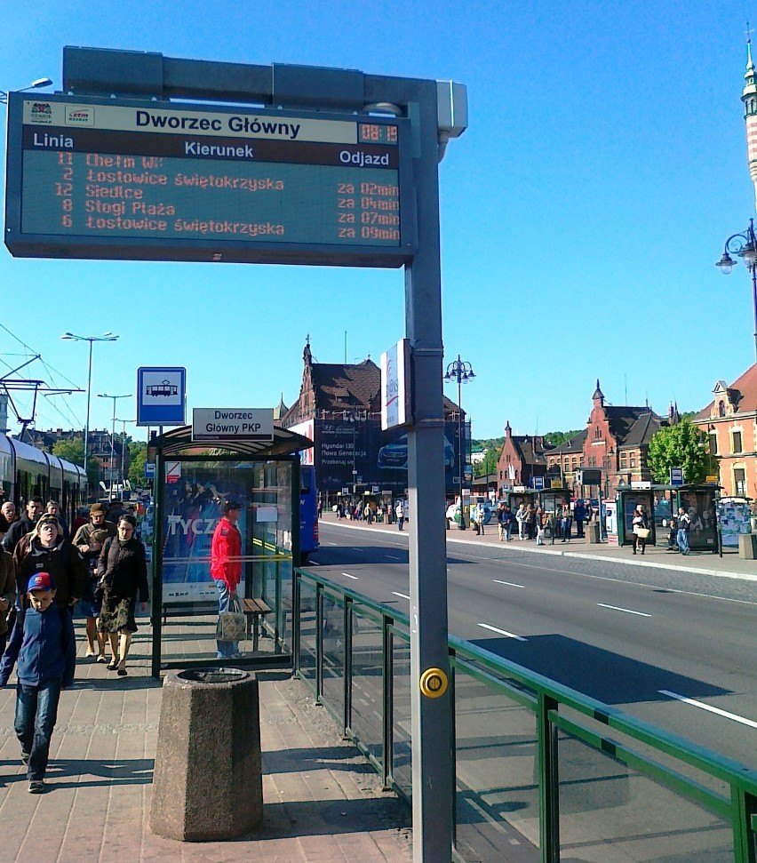 Tablice z rozkładem w centrach handlowych? Dobry...