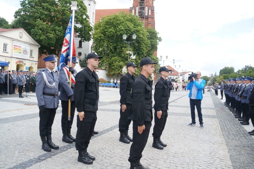 Na Rynku Kościuszki prezentowali się policjanci z...