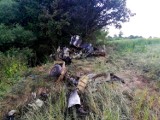 Samolot T-28 Trojan rozbił się wracając z pokazów w Lesznie. Pilot zginął na miejscu, zmarł też pasażer