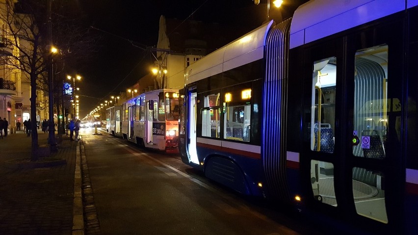 Tramwaj potrącił pieszego w centrum Bydgoszczy