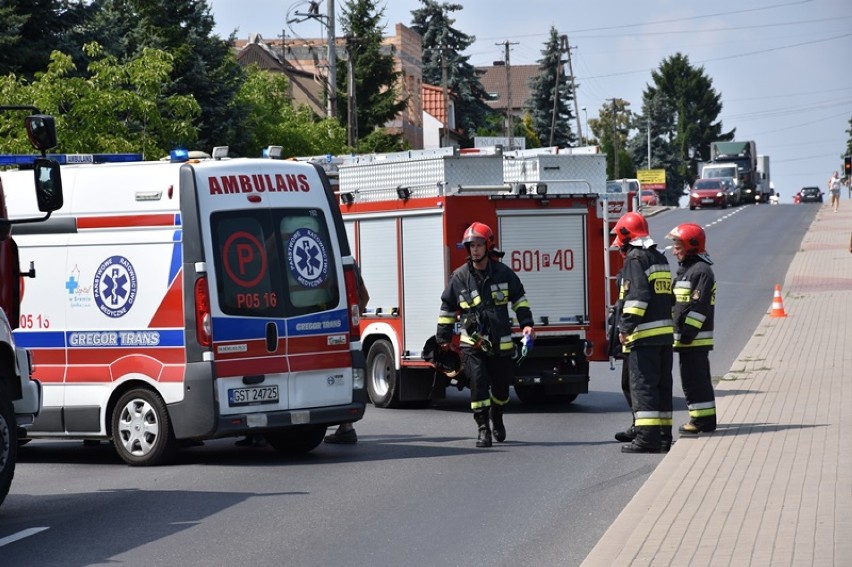 Wypadek przy ulicy Sikorskiego. Samochód ciężarowy zderzył...