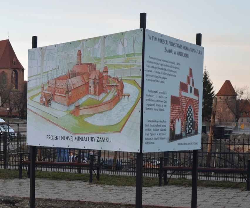 Malbork. Nowa miniatura zamku stanie później, niż zapowiadały władze miasta