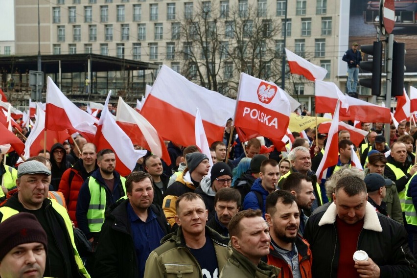 Tak było podczas poprzedniego protestu rolników w Warszawie,...
