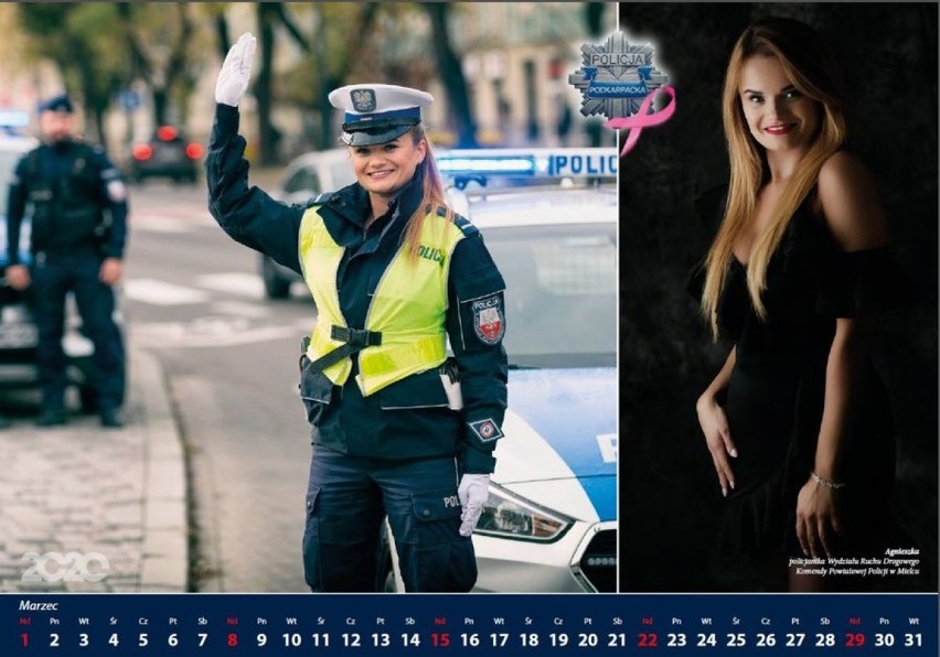Zdjęcia pięknych policjantek z Podkarpacia w wyjątkowym kalendarzu