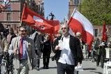 Obchody Święta Pracy w Gdańsku. Pochód działaczy Sojuszu Lewicy Demokratycznej z okazji 1 maja