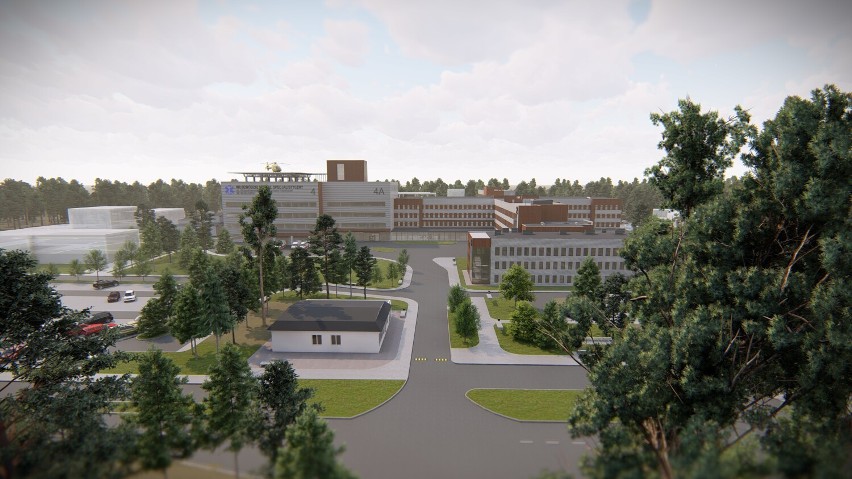 Tak będzie wyglądać szpital we Włocławku po rozbudowie - wizualizacje. Zdjęcia z wbicia pierwszej łopaty
