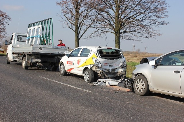 Wypadek na trasie Końskowola - Kurów (zdjęcia)