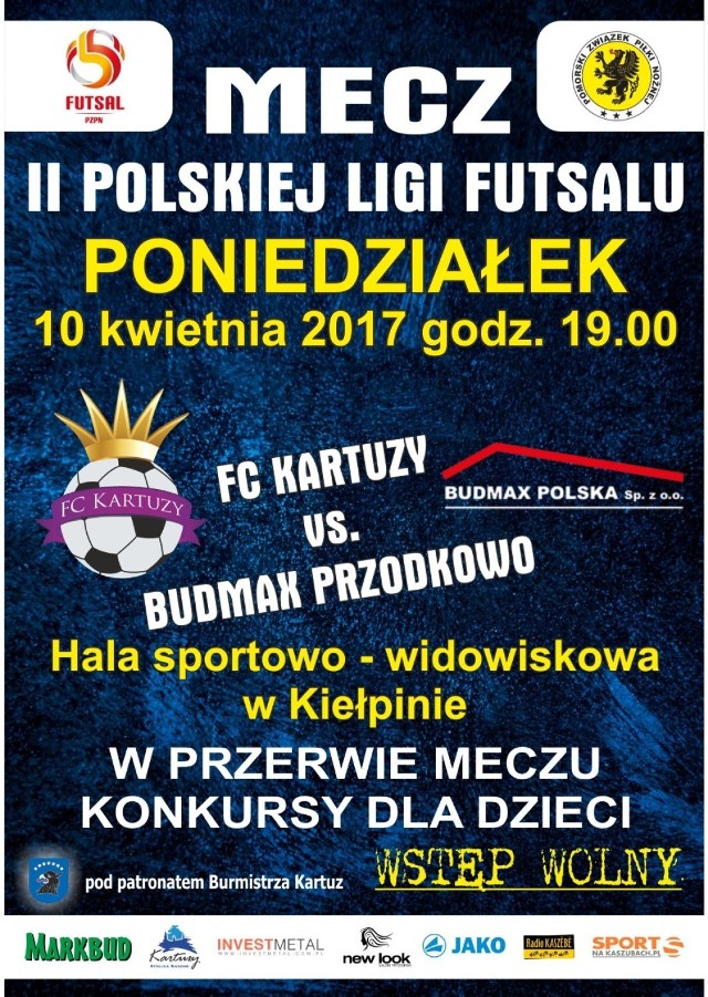 Futsal Club Kartuzy i Budmax Przodkowo. Dziś mecz