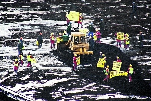 Akcji Greenpeace nie potrafili zapobiec pracownicy ochrony konińskiej kopalni