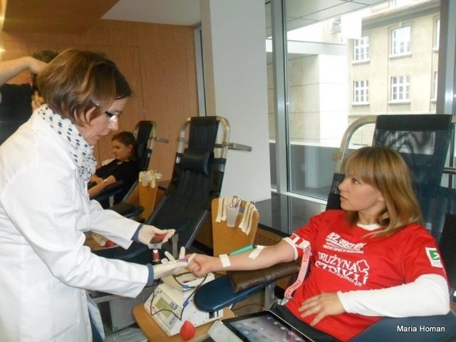 Katarzyna Bujakiewicz oddała 12 ml krwi i została potencjalnym dawcą szpiku