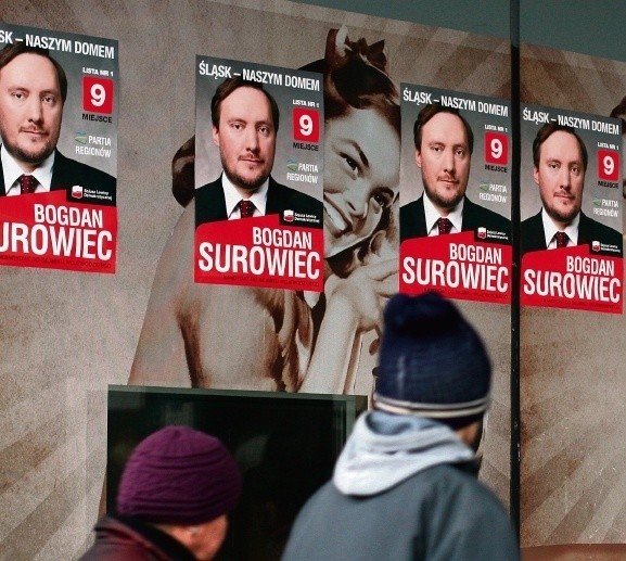 Katowice: w mieście nie brakuje plakatów Bogdana Surowca