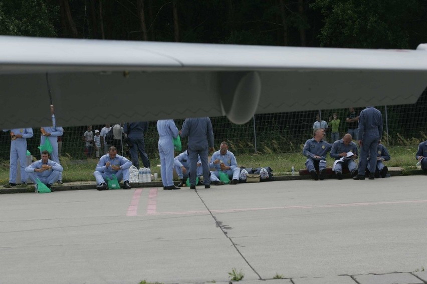 Grupa akrobacyjna Patrouille de France w Katowicach 18 sierpnia 2009 r.