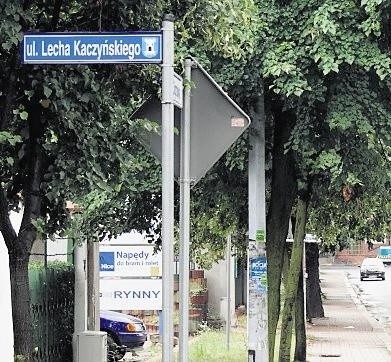 Ulica Lecha Kaczyńskiego w Pleszewie.