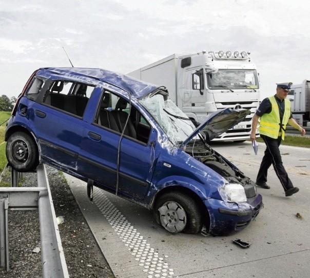 Wypadek na autostradzie A4