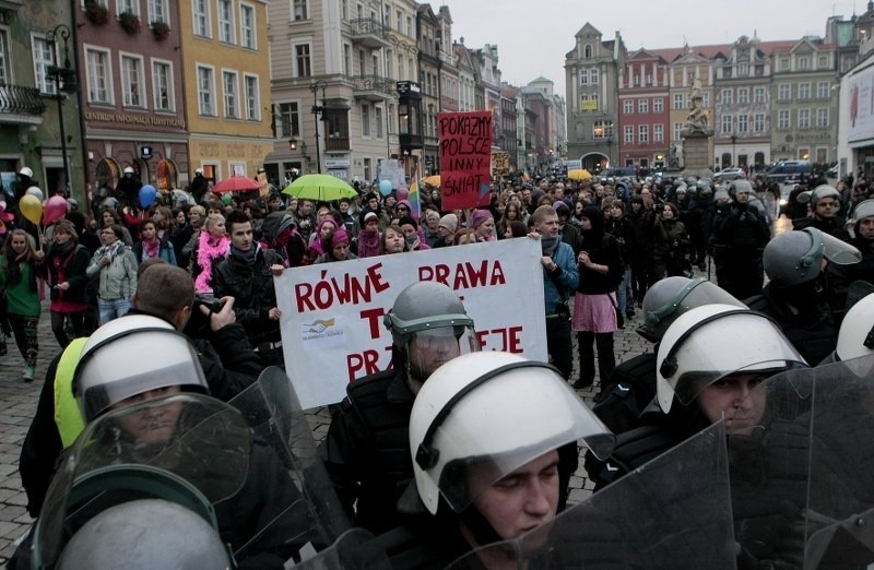 Podczas Marszów Równości w Poznaniu co roku w mobilizacji są...