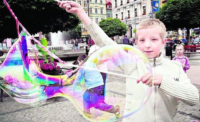 Wałbrzyski Rynek. Latem wygląda wyjątkowo ładnie