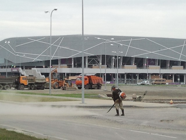 Wokół stadionu we Lwowie