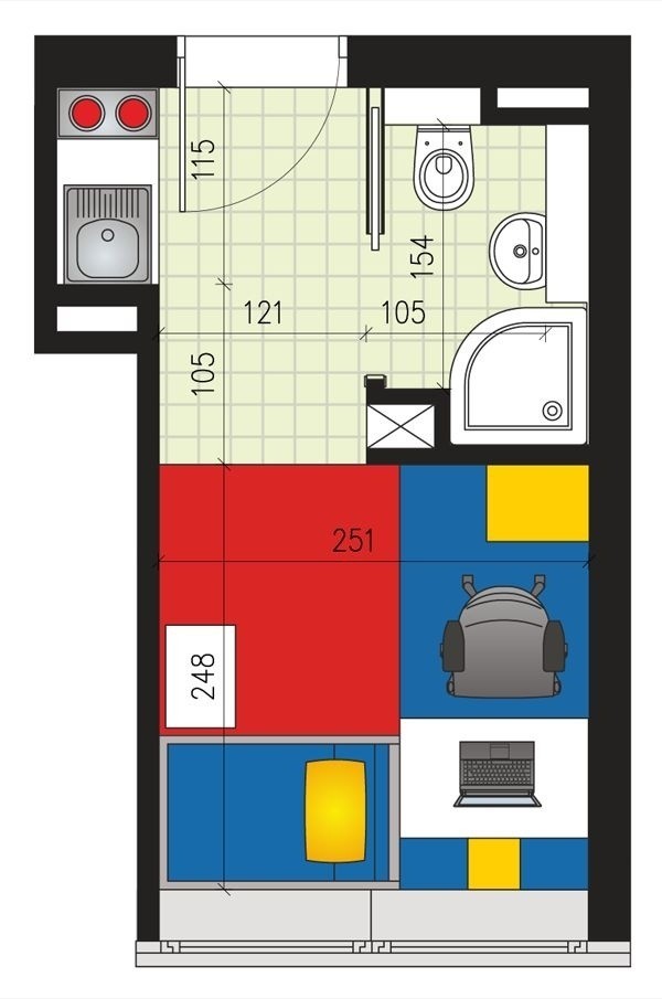 We Wrocławiu powstają miniaturowe mieszkania: 12 metrów! Jak je urządzić? (WIZUALIZACJE)