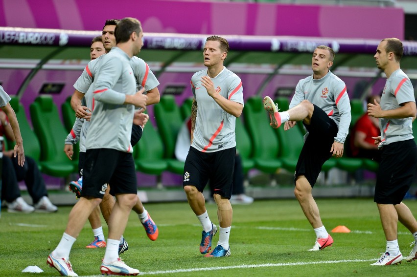 Trening Polaków we Wrocławiu przed meczem z Czechami (ZDJĘCIA)