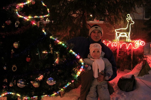 Taką iluminację zrobił dla swojej wnuczki Zosi Jan Henschel z ul. Paganiniego