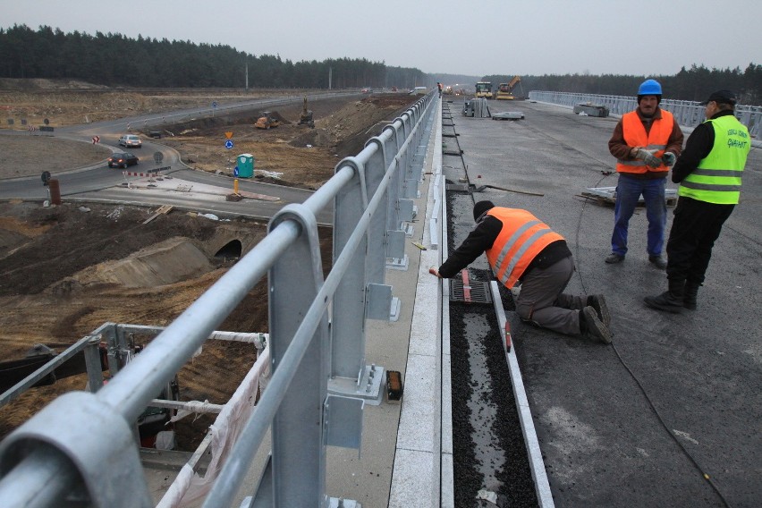 Budowa węzła autostradowego A1 w Pyrzowicach