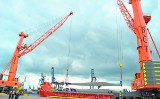 Gdynia: Części do budowy farm wiatrowych w Bałtyckim Terminalu Kontenerowym
