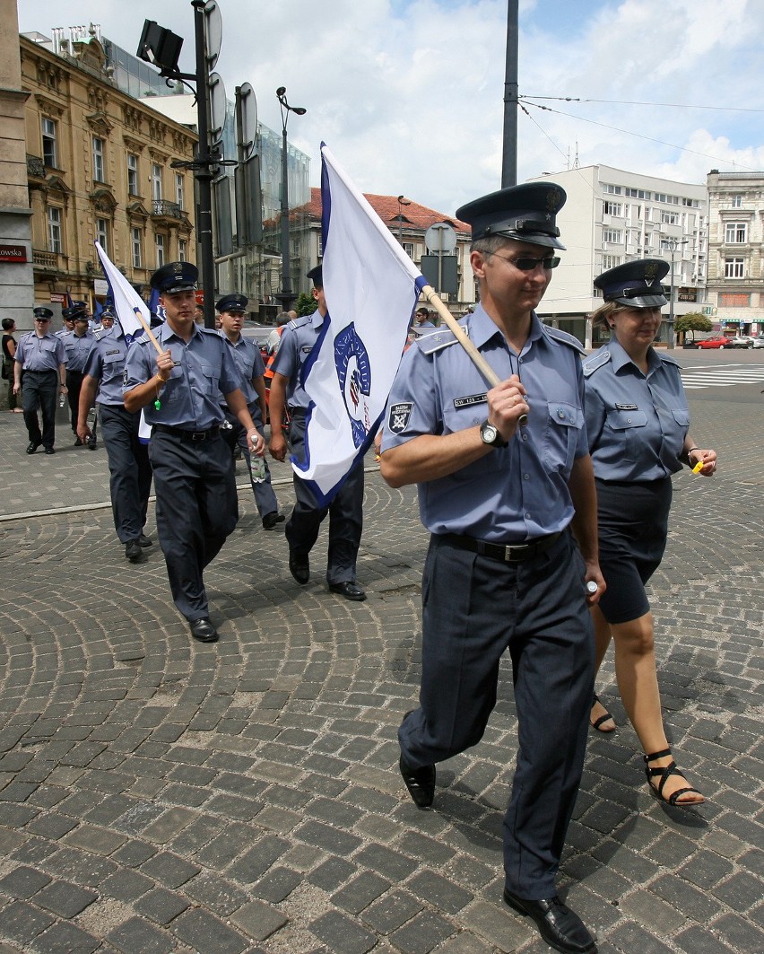 Łódź: protest służb mundurowych (ZDJĘCIA)