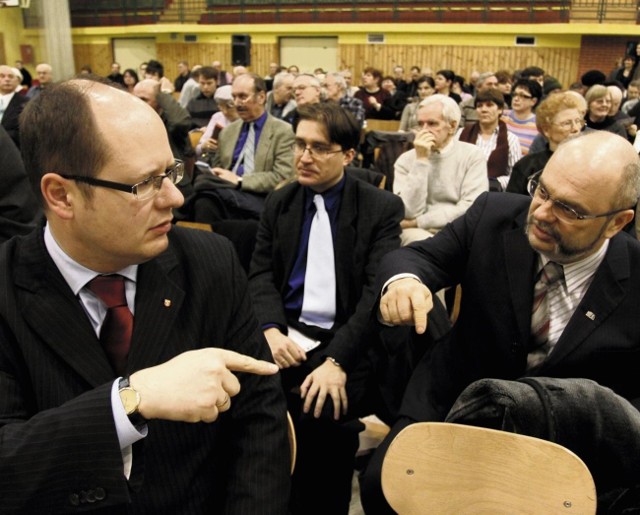 Spotkanie Pawła Adamowicza z mieszkańcami Piecek w styczniu tego roku