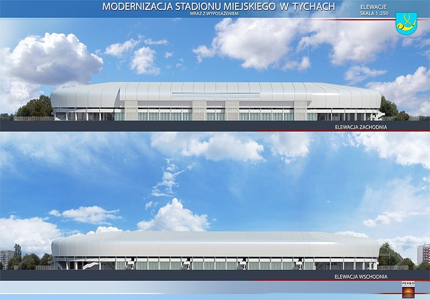 Wizualizacja nowego stadionu w Tychach