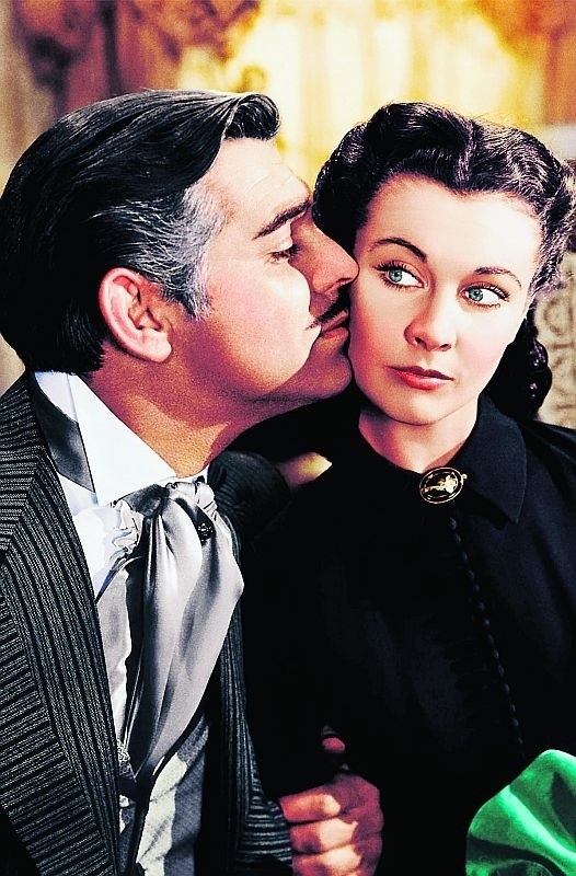 "Przeminęło z wiatrem". Na zdjęciu Clark Gable i Vivien Leigh
