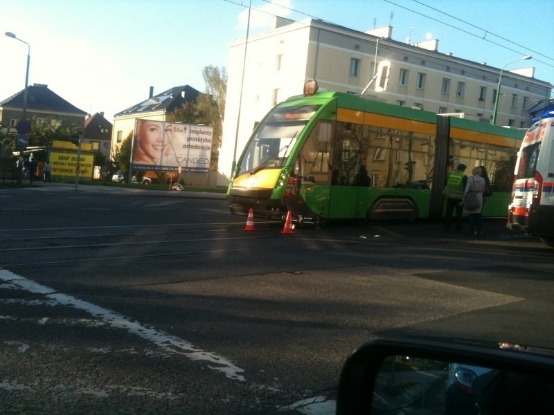 Rowerzysta dostał się pod koła tramwaju linii nr 15, który...