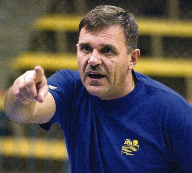 Trener Krzysztof Lemieszek jest zadowolony z treningów.