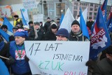 Łódź: protest pracowników spółek miejskich [ZDJĘCIA+FILM]