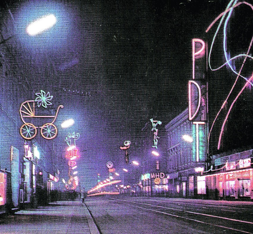Ulica 3 Maja w Katowicach w latach 60. XX wieku