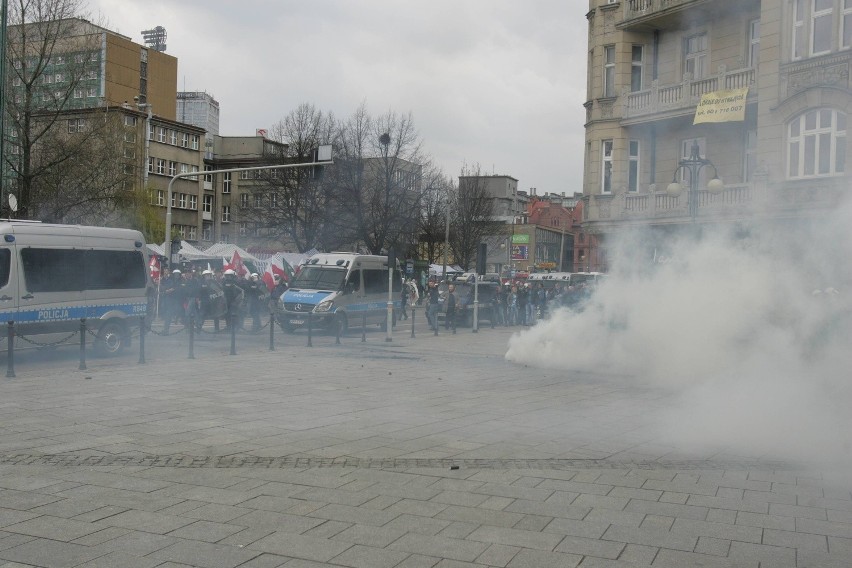 Zamieszki na ulicach Katowic