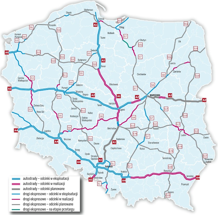 mapa-autostrad-w-polsce