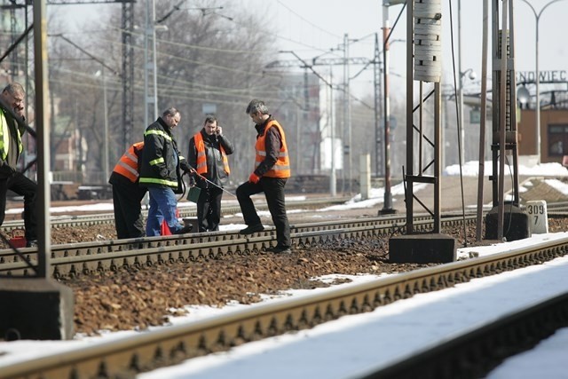 Wypadek na torach w Sosnowcu 8 kwietnia