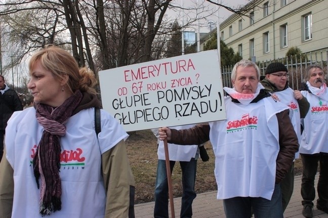 Związkowcy z Wielkopolski na manifestacji w Warszawie [ZDJĘCIA, RELACJA]