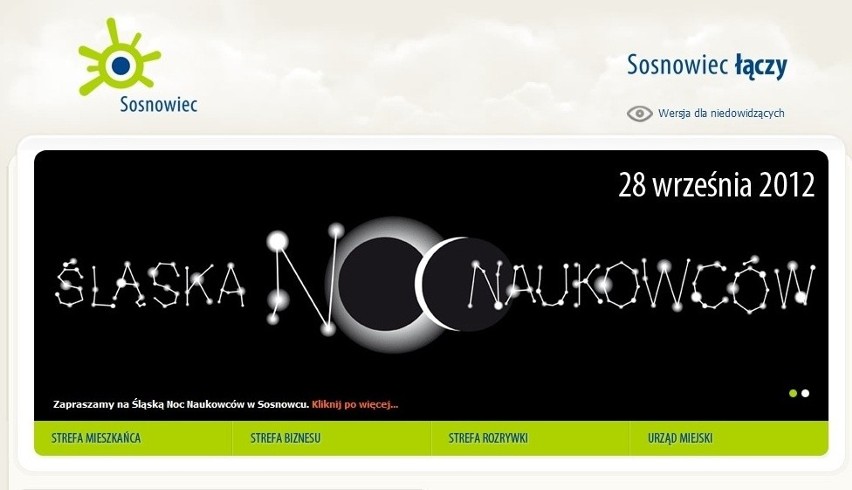 ...oficjalnej strony internetowej Urzędu Miasta Sosnowiec