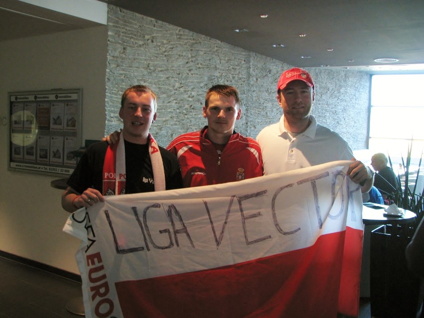 Jarosław Muczek (z prawej) w towarzystwie mistrza świata w...