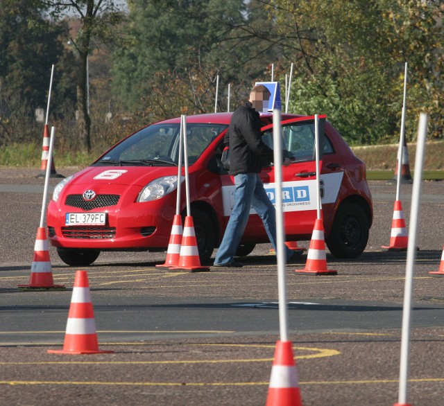 Egzamin w Piotrkowie dalej na toyotach