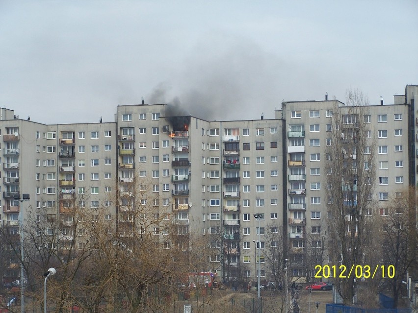 Pożar w Dąbrowie Górniczej: Wstrząsające [ZDJĘCIA INTERNAUTY]