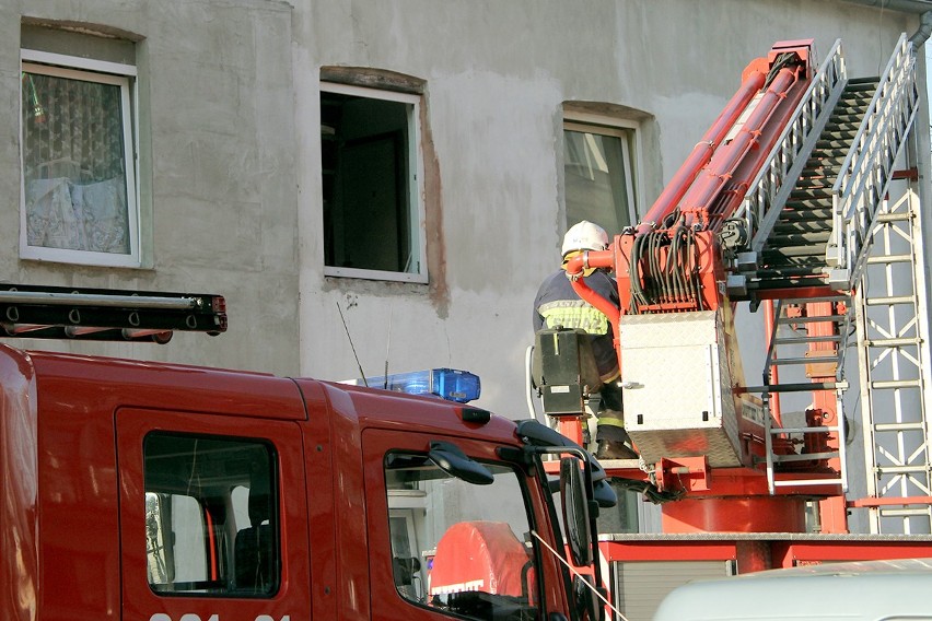 Pożar na Polnej 28 w Łodzi